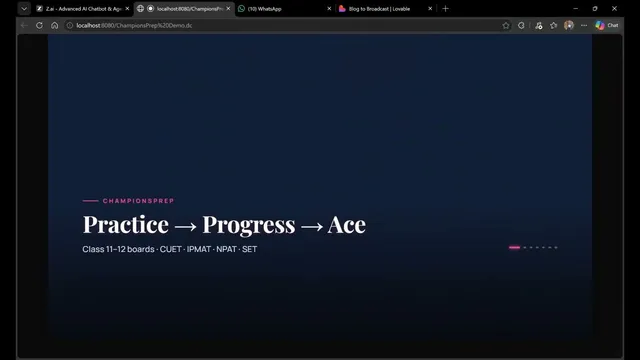 ChampionsPrep demo video preview